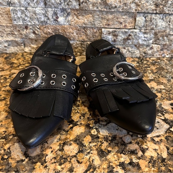 Chloe Roy belted ballet flats fringe Kiltie - Picture 8 of 11